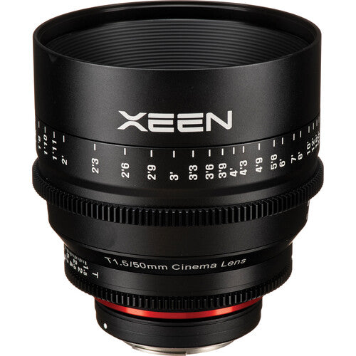 Samyang Xeen 50mm T1.5 Cine Lens (Sony-E Mount) For Sony Mirrorless Camera for Professional Cinema Videography