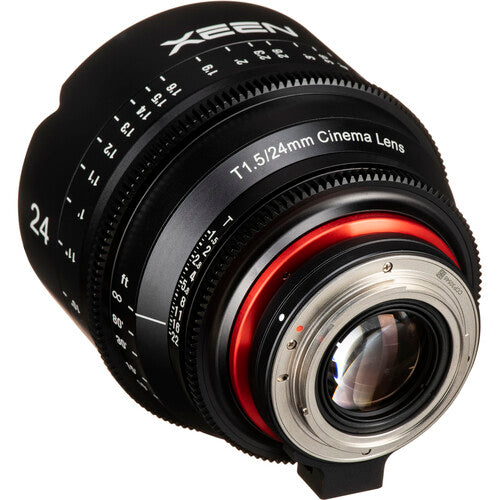 Samyang Xeen 24mm T1.5 Cine Lens (E-Mount) For Sony Mirrorless Camera Wide Angle Manual Focus Lens for Professional Cinema Videography