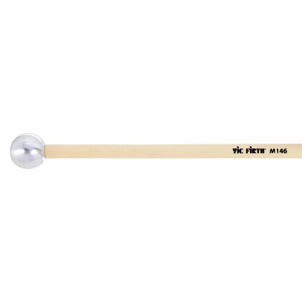 Vic Firth M146 Extra Hard Orchestral Medium Round Aluminum Percussion Keyboard Mallets for Xylophone and Bells