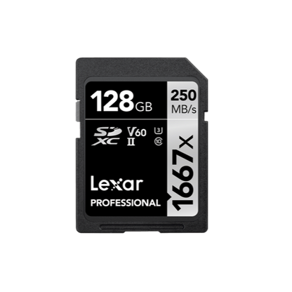 Lexar LSD128CB1667 Professional 1667x UHS-II SDXC 128GB Memory Card