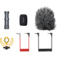 Godox VS-MIC Compact Cardioid Condenser On-Camera Mini Shotgun Microphone with Rycote Mount, 3.5mm TRS AUX Output, and Anti-Environmental Noise Windscreen Filters Plug & Play for Camera, Mobile Devices & Recorders