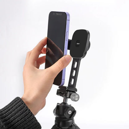 Ulanzi ST-28 Magnetic Phone Mount with Cold Shoe and 1/4-inch Tripod and Stand Adapter for Photography and Vlogging