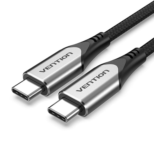 Vention USB Type-C 3.1 Male to Male 60W Fast Charging 5Gbps Data Cable Power Delivery for Mobile Phone, Console and Other USB-C Devices (1M) | TAAHF