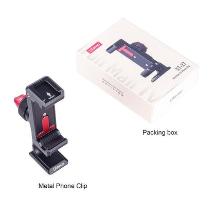 [CLEARANCE] Ulanzi ST-27 Ironman IV Metal Phone Clip Tripod Mount for Smartphones