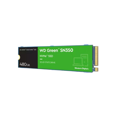 [CLEARANCE] Western Digital WD Green SN350 480GB M.2 NVMe SATA IIISSD Solid State Drive with 2.4GB/s Max Sequential Read Performance for PC Computer and Laptop | WDS480G2G0C