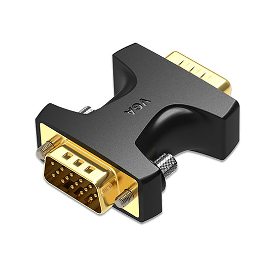 Vention VGA Adapter Coupler (Male to Male) 15 Pin 1080p 60Hz Gold-Plated for PC TV Monitor Projector (DDEBO)