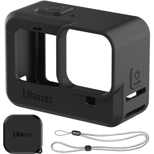 Ulanzi G9-1 Silicone Rubber Cage With Lens Cover, Wrist Strap for GoPro Hero 9