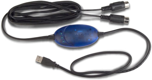 M-Audio Midisport Uno | Portable 1 in 1-out MIDI Interface via USB Connection (16 x 16 MIDI Channels)