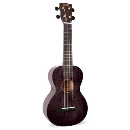 Mahalo Hano Series Concert Acoustic Ukulele 4 String Guitar with 16 Frets Transparent Black MH2TBK