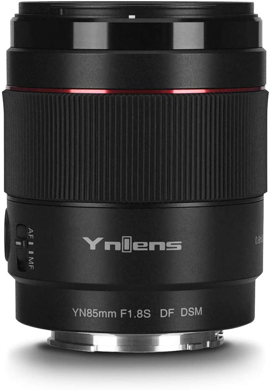 Yongnuo YN85MM F1.8S DF DSM Auto Focus Wide-Angle Prime Lens Full Frame APS-C Frame Portrait Lens Compatible with Sony E-Mount Camera