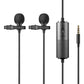 Godox LMD-40C Dual Omnidirectional Lavalier Microphone with Lapel Clips & Fastener Tape