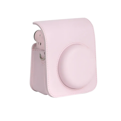 [CLEARANCE] Pikxi BMP12 Fujifilm Instax Mini 12 PU Leather Soft Silicone Protective Camera Case Bag with Shoulder Strap (Lilac Purple)