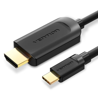 [CLEARANCE] Vention USB Type-C to HDMI 1.4 Adapter 4K/30Hz Driver-Free HD Video Cable with Triple Shielding LT8711HE Chip (2-Meters) (CGU)