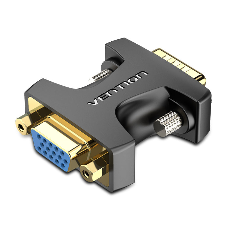 Vention VGA Adapter (Male to Female) 15 Pin 1080p 60Hz Gold-Plated for PC TV Monitor Projector (DDFBO)