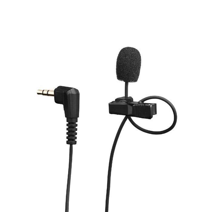 JOBY Wavo Lav PRO Omnidirectional Clip-On Condenser Lavalier Lapel Microphone with 3.5mm TRS Output, Foam Windscreen, Carrying Pouch for Cameras, Audio Recorders and Smartphones | 1718