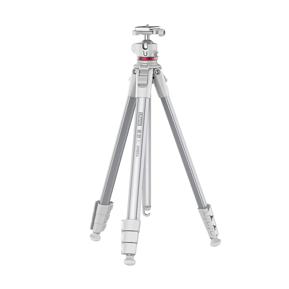 Ulanzi MT-55 Ombra Travel Tripod with 8kg Load Capacity, 360 Degree Rotatable Ball Head, Arca Swiss Plate for Photography and Videography (White) | YING 3098