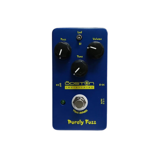 Boston Engineering Compact Purely Fuzz Guitar Effect Pedal with Effect Switching & True Bypass Mode for Electric Guitars