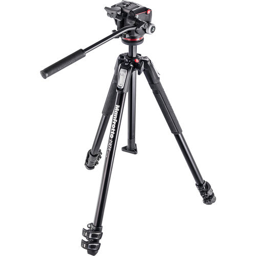 Manfrotto 190X3 Three Section Tripod with MHXPRO-2W Fluid Head