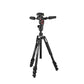 Manfrotto Befree Live Advanced 3-Section Quick Set up Tripod and 3-Way Fluid Head with 2kg Load Capacity & Rubberized Grips for Photography | MKBFRLA4BK-3W