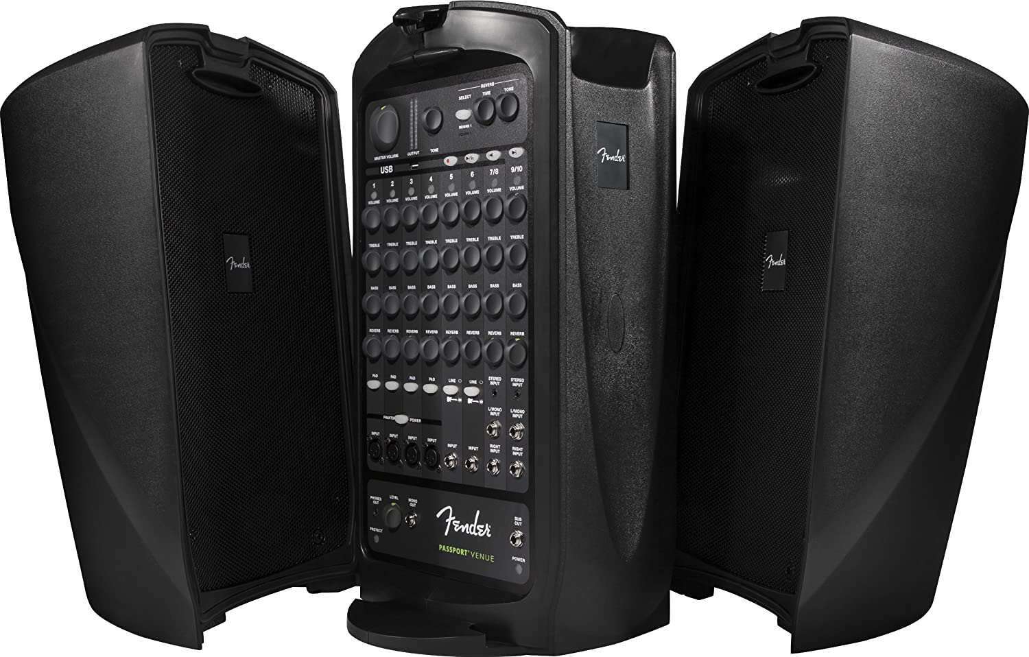Fender Passport Venue Series 2 Portable Powered PA System 600watts with Bluetooth for Public Address System