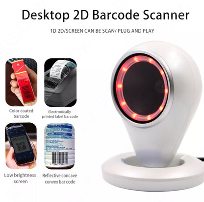 [CLEARANCE] Logicowl OJ-MP6500 Plug and Play Non Handheld 1D, 2D and QR Barcode 32-Bit USB Wired Scanner