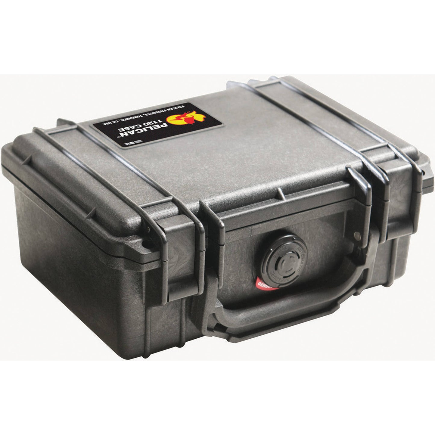 Pelican 1120 Protector Case Watertight Crushproof Dustproof Hard Casing with Foam, Automatic Purge Valve, IP67 (Black, Orange)