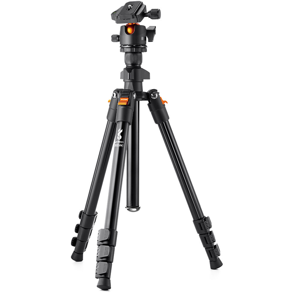 K&F Concept BI234M Lightweight Compact Travel Camera Tripod Magnesium Alloy with Ball Head, 1.6m Max Height, 8kg Load Capacity