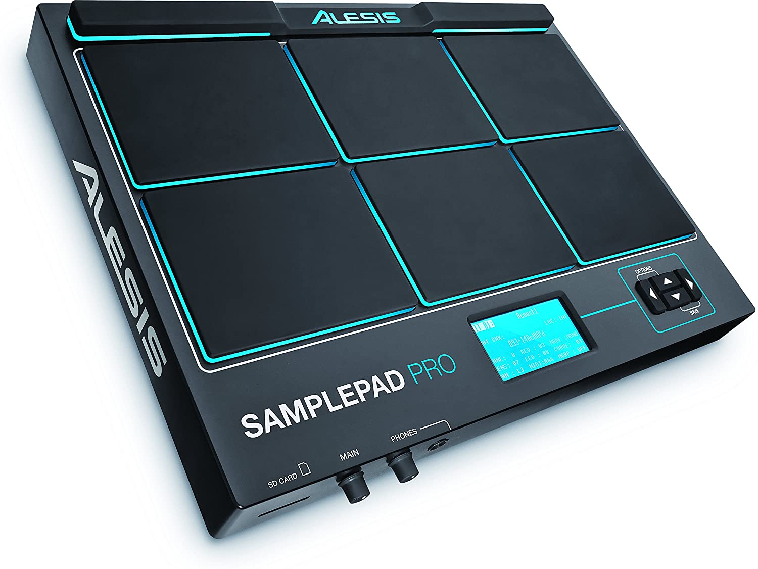 Alesis Percussion Pad Sample Pad Pro Percussion and Sample-Triggering Instrument with Dual Zone Rubber Pads