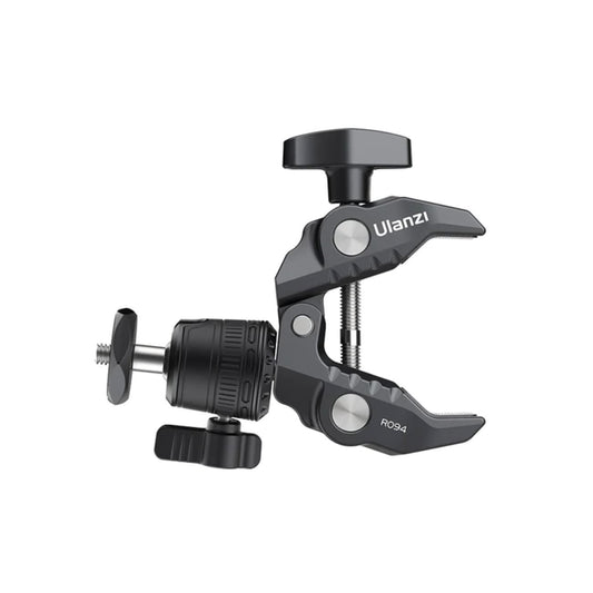 Ulanzi R099 Clamp Mount with Mini 360 Rotating Ball Head Multifunctional Clip for Camera and GoPro