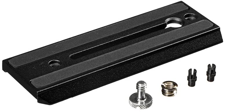 Manfrotto 504PLONG Long Quick Release Video Camera Mounting Plate for 504 Fluid Head, Black