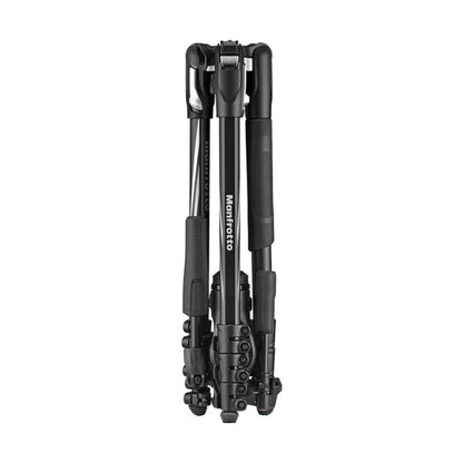 Manfrotto Befree Live Advanced 3-Section Quick Set up Tripod and 3-Way Fluid Head with 2kg Load Capacity & Rubberized Grips for Photography | MKBFRLA4BK-3W