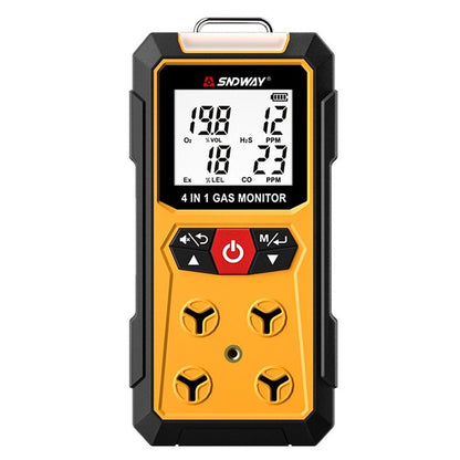 [CLEARANCE] SSndway SW-7500A 4 In 1 High-Quality Electrochemical Gas Sensor 1800mAh with 2 Alarm Types Toxic Level Meter
