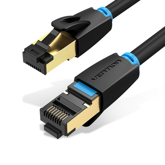 Vention CAT8 Ethernet Round Cable SFTP 40Gbps 2000MHz Super Speed LAN Network Wire Cord for Internet Router PC Modem