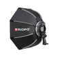 Triopo 90cm Octagon Softbox with Inner and Outer Diffuser and Grid (SK90 SK-90)