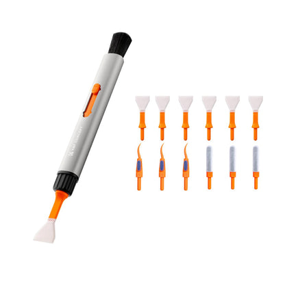 [CLEARANCE] K&F Concept 5-in-1 Multifunction Cleaning Pen Set with APS-C Cleaning Swab, Flocking Sponge, Culler, Carbon Head and Brush for Cameras and Earphones | SKU-1975
