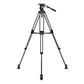 Benro H8 Dual Stage AL Video Tripod Kit with Smooth Ball Head, Twist Lever-Lock Leg Release Aluminum Alloy Camera Studio Stand (Black) | A673TMH8