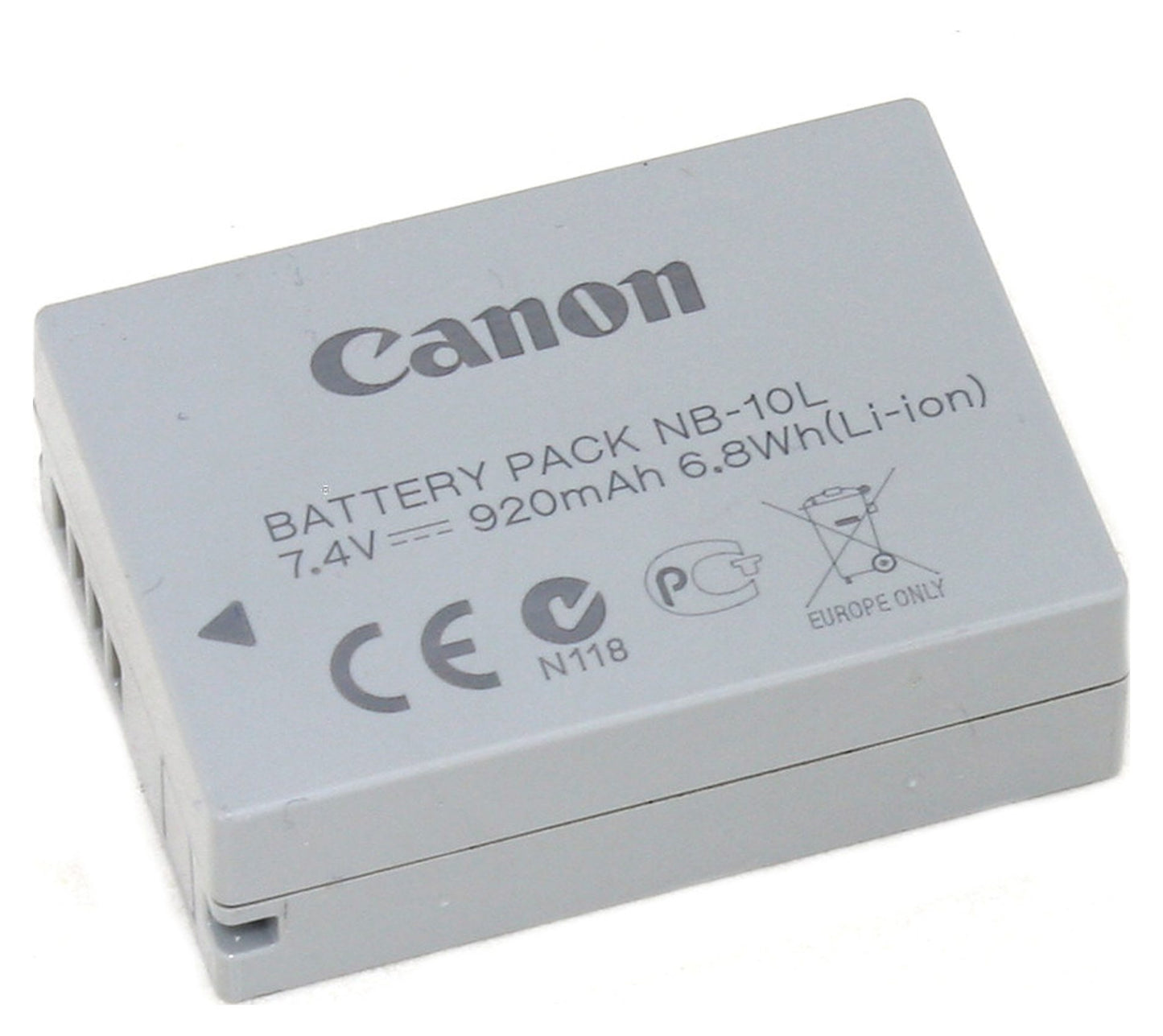 Pxel Canon NB-10L Replacement Lithium-Ion Rechargeable Battery 7.4V 920mAh for Powershot SX40/SX50/SX60 HS and G15 (Class A)