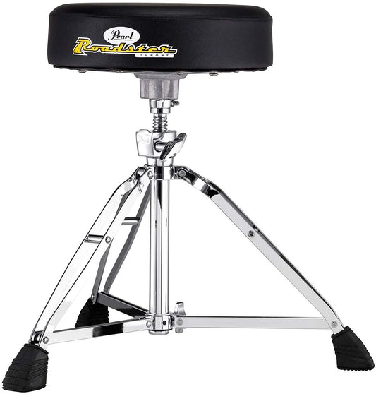 Pearl Roadster D1000N Drum Throne with 66cm Max Height Adjustment Double-Braced Legs Reversible Stoplock