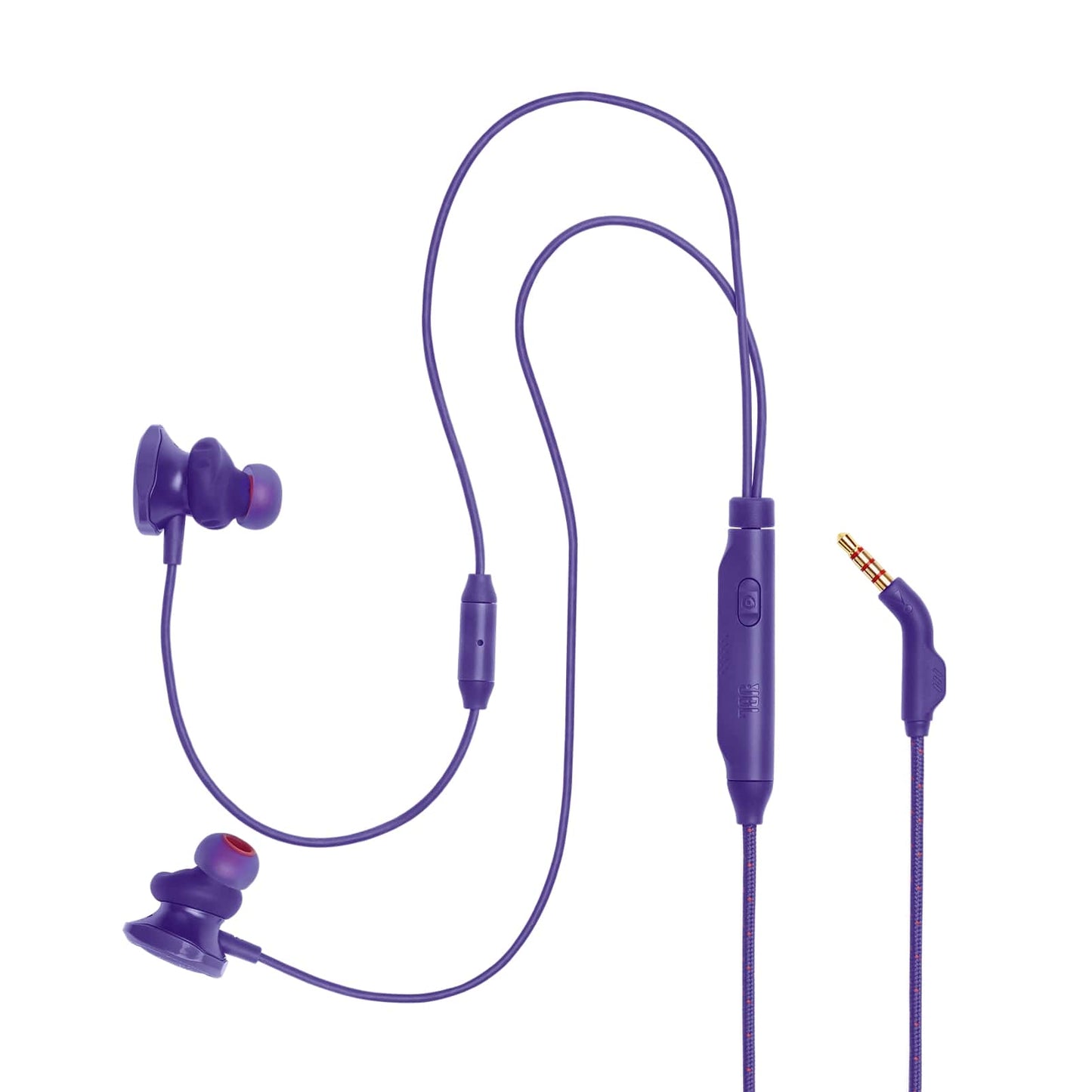JBL Quantum 50 Wired In-Ear Gaming Headphones with Volume Slider and In-line Mic for Gaming Livestream