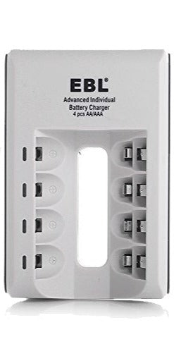 EBL® 807 4 Slot AA AAA Rechargeable Battery Charger With LED Indicate Lights USB TYPE