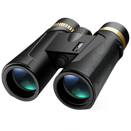 K&F Concept 12x42 Binoculars IP65 Waterproof Fogproof with 20mm Large View Eyepiece and Smartphone Holder for Phone Viewing
