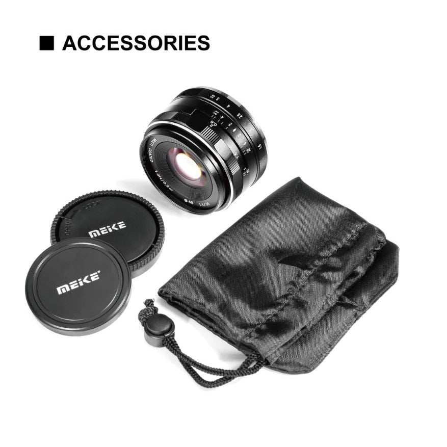 Meike 35MM F/1.4 Large Aperture Manual Focus Lens for Micro Four Thirds M43 MFT Cameras Panasonic Olympus