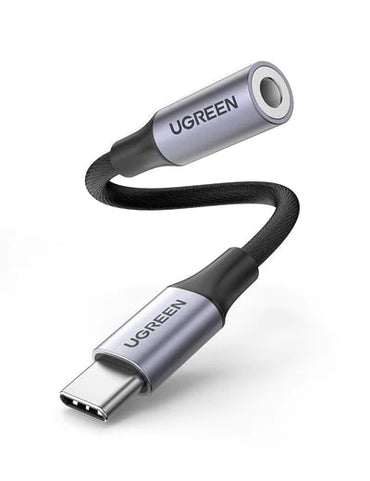 [CLEARANCE] UGREEN USB-C Male to 3.5mm AUX Female Stereo Jack Cable Headphone Adapter with Nylon Braided Cord and Aluminum Shell | 80154
