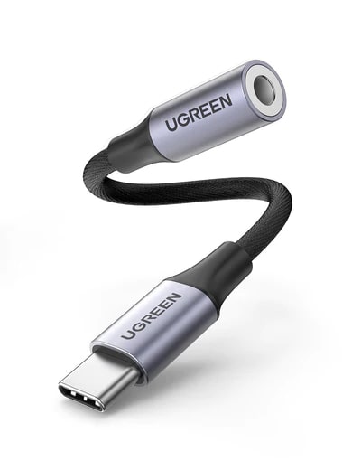 [CLEARANCE] UGREEN USB-C Male to 3.5mm AUX Female Stereo Jack Cable Headphone Adapter with Nylon Braided Cord and Aluminum Shell | 80154