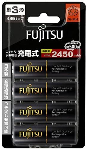 Fujitsu HR-3UTHC HR3UTHC Nickel-Metal Hydride Rechargeable Battery High Capacity Type