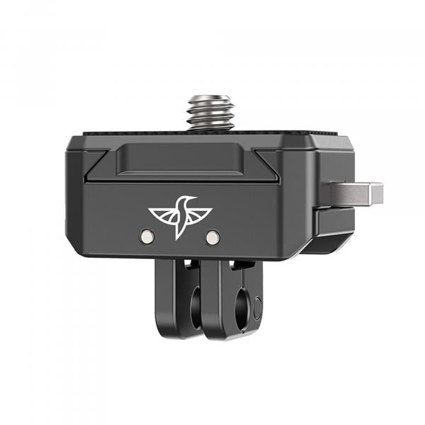 UUrig by Ulanzi R072 Hummingbird Quick Release Mount Base with Locking Function and Push Button Control for GoPro and other Action Cameras