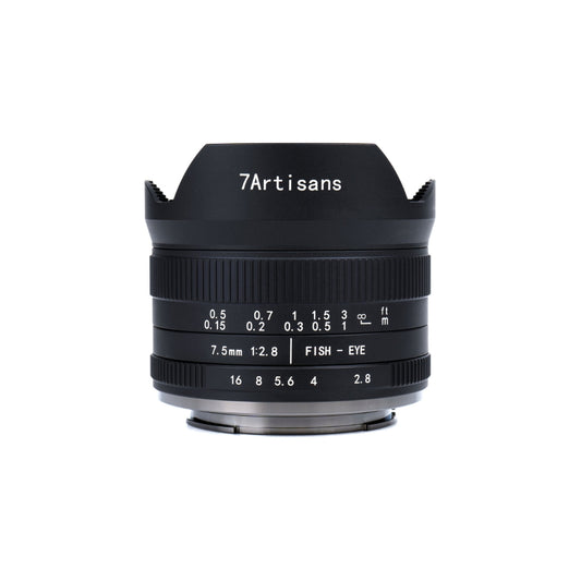 7Artisans Photoelectric 7.5mm f/2.8 Fisheye Wide Angle Lens for Canon EOS-M Cameras