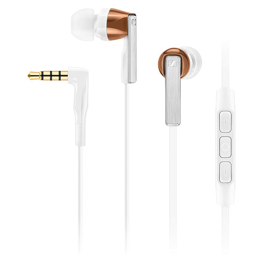 Sennheiser CX 5.00G Wired Earphones In-Ear Headset Headphones with Mic and In-Line Remote Controls for Galaxy and Android Devices (White)