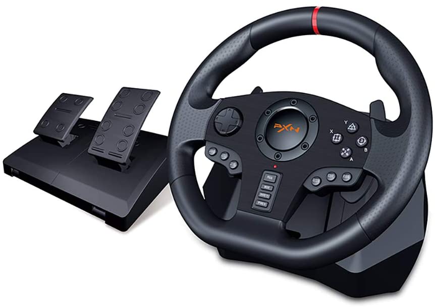 PXN V900 PC Racing Wheel, Universal USB Car Sim 270/900 Degree Race Steering Wheel with Pedals for PS3, PS4, Xbox, One,Xbox Series X/S, Nintendo Switch