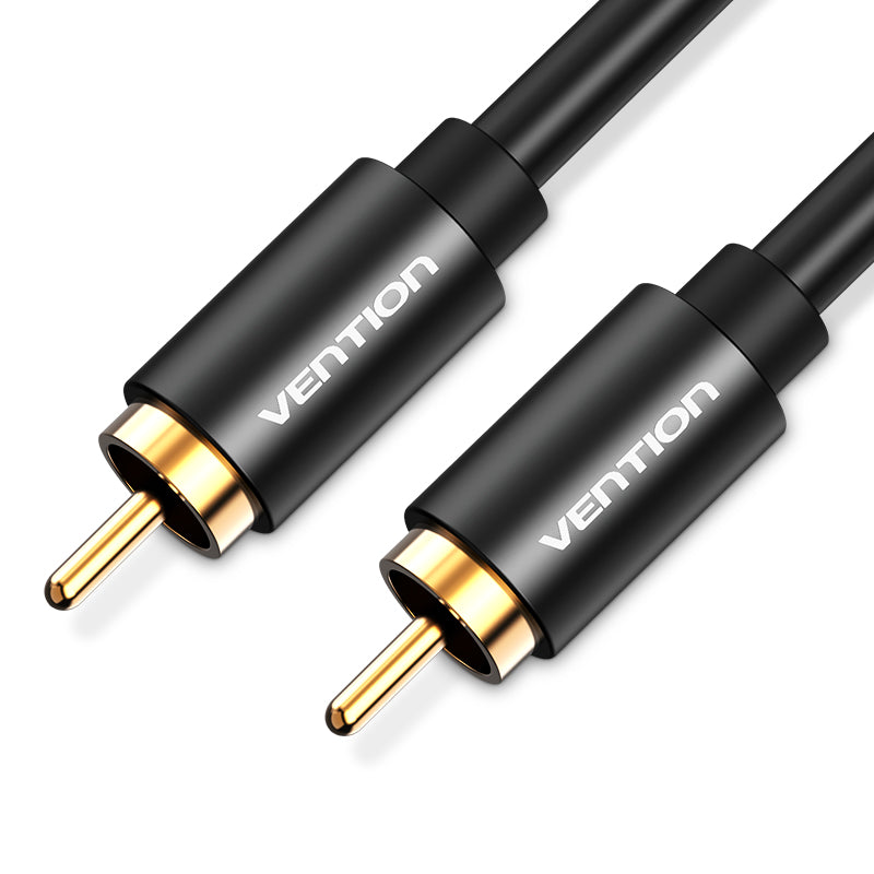 Vention RCA Male to Male Coaxial Audio/Video Cable Gold-plated for Smart TV, Stereo, Amplifier, Blu-ray Machine, DVD Player and Set Top Box (VAB-R09)